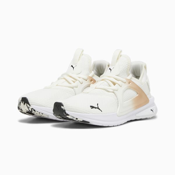 Tenis para correr Softride Enz Evo Molt Met para mujer, Warm White-PUMA Gold-PUMA Black, large-MEX