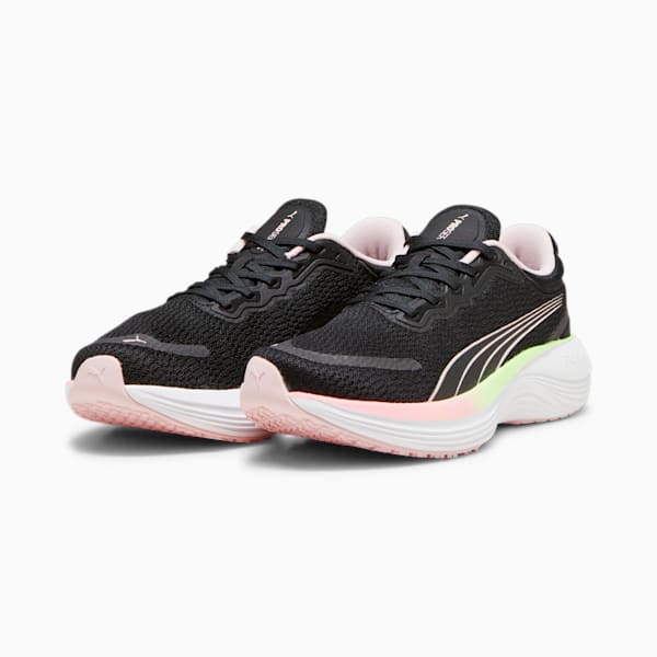 Scend Pro Running Shoes, PUMA Black-Frosty Pink-Speed Green-PUMA White, large-ZAF