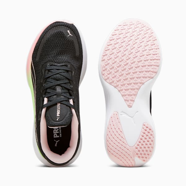 Scend Pro Running Shoes, PUMA Black-Frosty Pink-Speed Green-PUMA White, large-ZAF