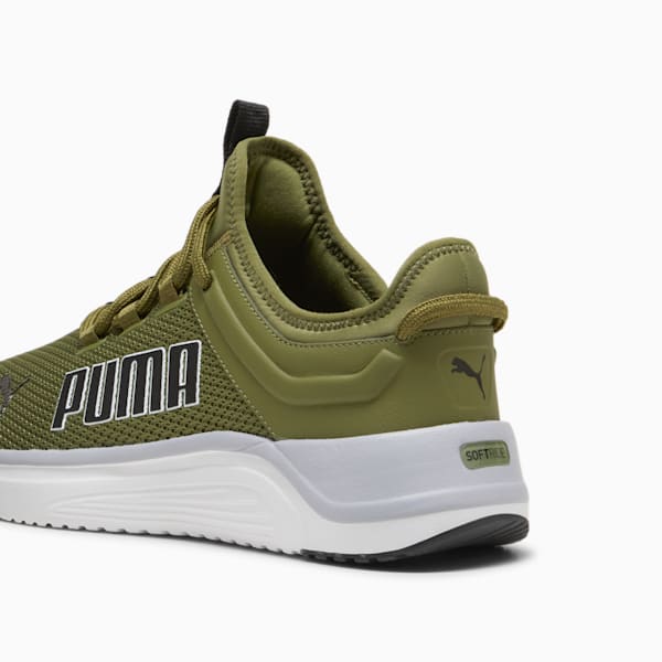 Softride Astro Slip-on Running Shoes, Olive Green-Gray Fog-PUMA White-PUMA Black, large-ZAF