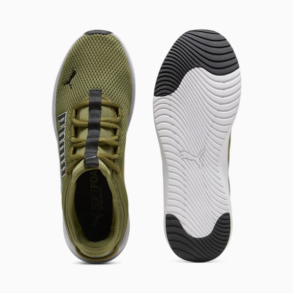 Softride Astro Slip-on Running Shoes, Olive Green-Gray Fog-PUMA White-PUMA Black, large-ZAF