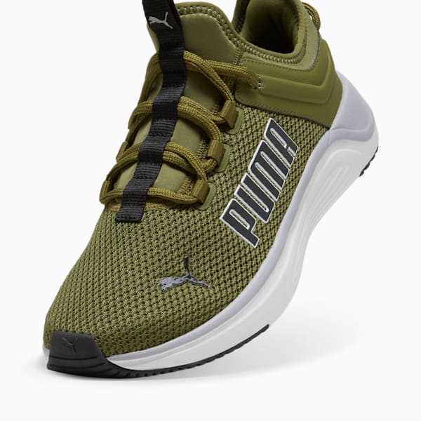 Softride Astro Slip-on Running Shoes, Olive Green-Gray Fog-PUMA White-PUMA Black, large-ZAF