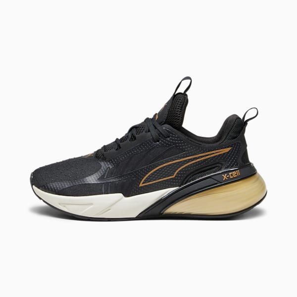 Zapatillas de running X-Cell Action Molten Metal, PUMA Black-PUMA Gold-Warm White, large-ARG
