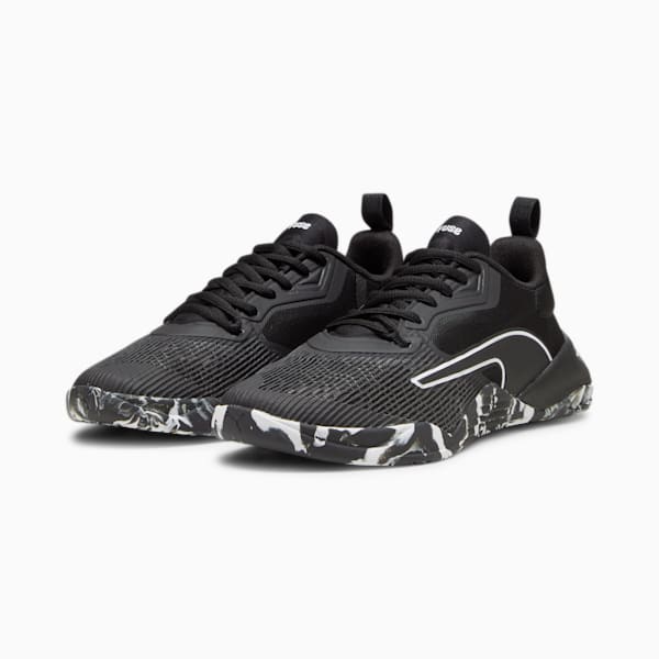 Fuse 2.0 Women's Training Shoes, PUMA Black-PUMA White-Dark Coal, large-ZAF