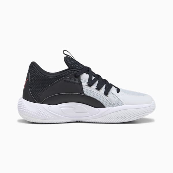 Zapatillas de basketball Court Rider Chaos Team, Ash Gray-Cast Iron-PUMA Black-For All Time Red, large-ARG