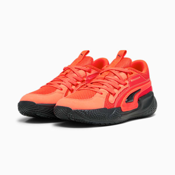 Zapatillas de basketball Court Rider Chaos Team, Red Blast-PUMA Black, large-ARG