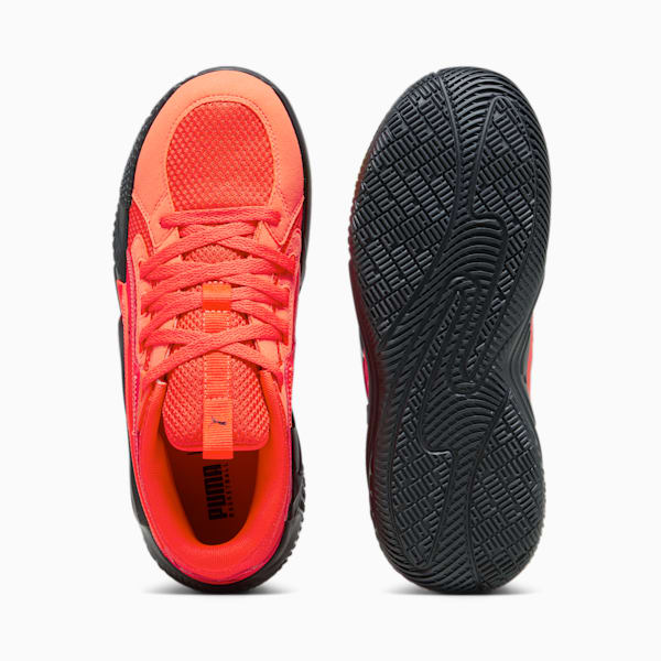 Zapatillas de basketball Court Rider Chaos Team, Red Blast-PUMA Black, large-ARG