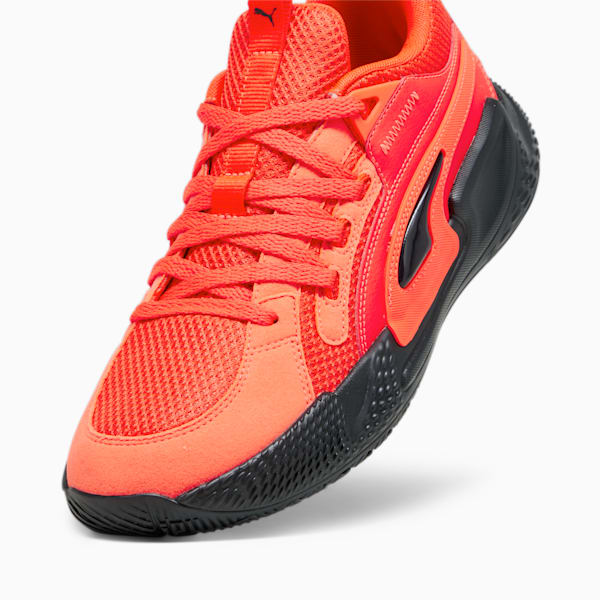 Zapatillas de basketball Court Rider Chaos Team, Red Blast-PUMA Black, large-ARG