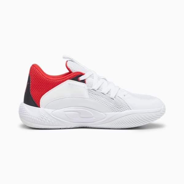Zapatillas de basketball Court Rider Chaos Team, Ash Gray-PUMA White-PUMA Black-For All Time Red, large-ARG
