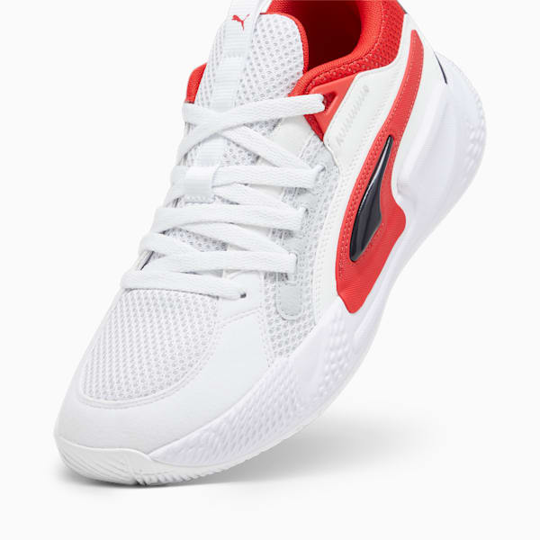 Zapatillas de basketball Court Rider Chaos Team, Ash Gray-PUMA White-PUMA Black-For All Time Red, large-ARG