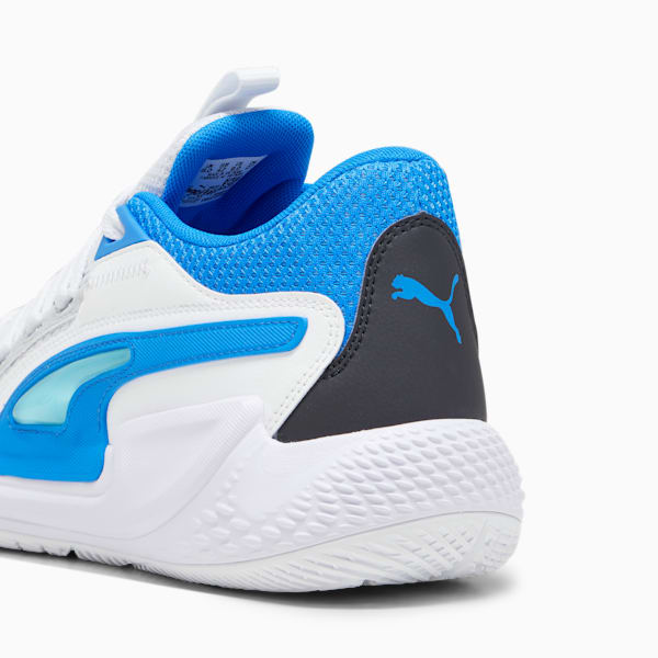 Zapatillas de basketball Court Rider Chaos Team, Ash Gray-PUMA White-PUMA Black-Ultra Blue-Team Aqua, large-ARG