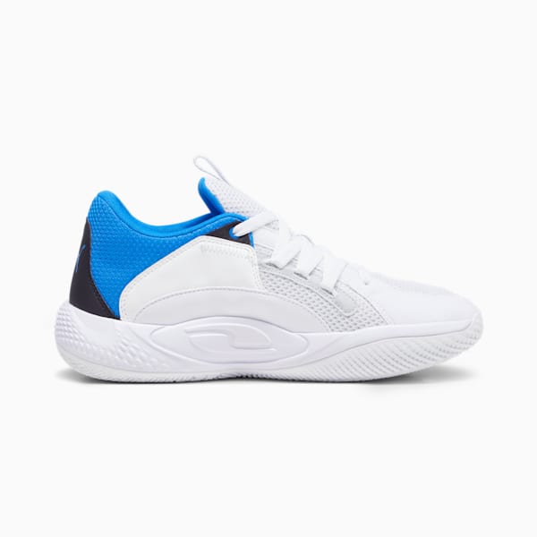 Zapatillas de basketball Court Rider Chaos Team, Ash Gray-PUMA White-PUMA Black-Ultra Blue-Team Aqua, large-ARG