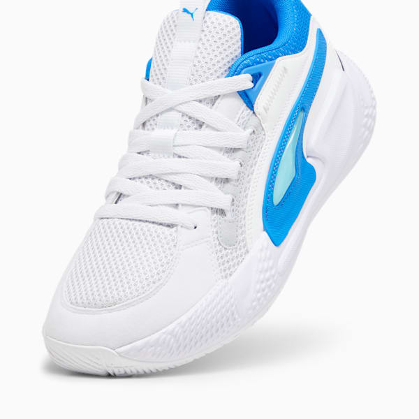 Zapatillas de basketball Court Rider Chaos Team, Ash Gray-PUMA White-PUMA Black-Ultra Blue-Team Aqua, large-ARG