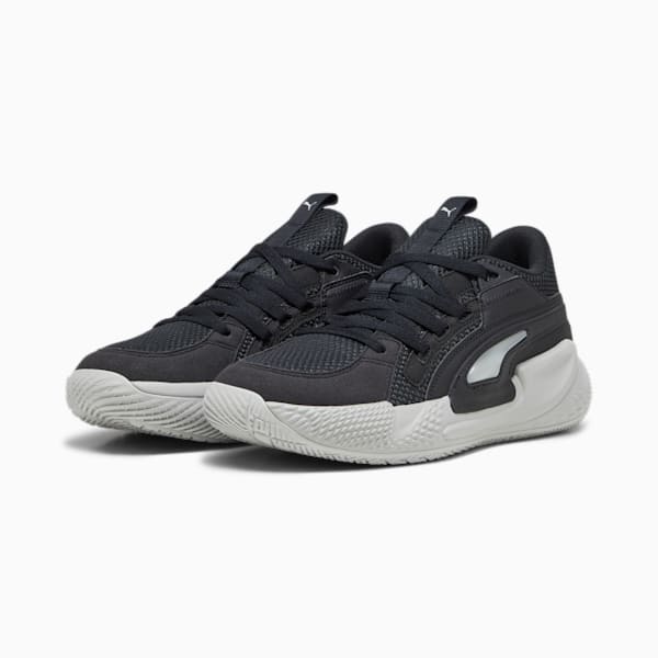 Zapatillas de basketball Court Rider Chaos Team, Ash Gray-PUMA Black, large-ARG