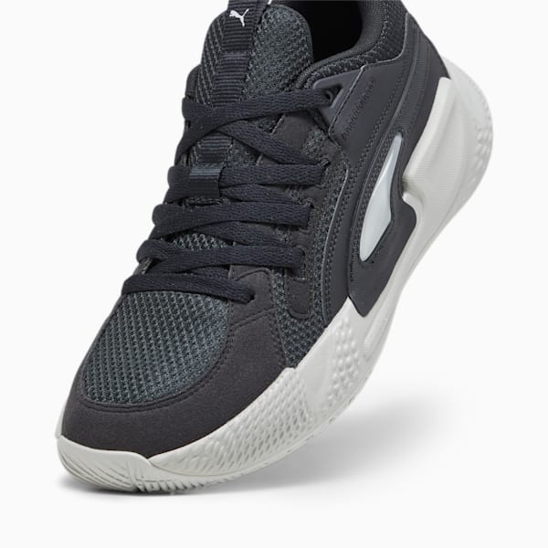 Zapatillas de basketball Court Rider Chaos Team, Ash Gray-PUMA Black, large-ARG