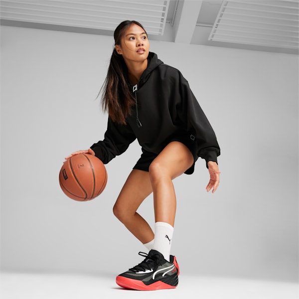 All-Pro NITRO Basketball Shoes, PUMA Black-Active Red, large-MEX