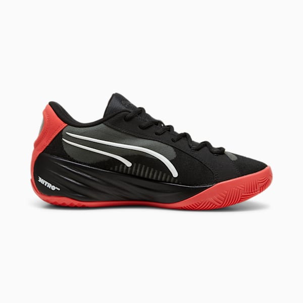 All-Pro NITRO Basketball Shoes, PUMA Black-Active Red, large-MEX