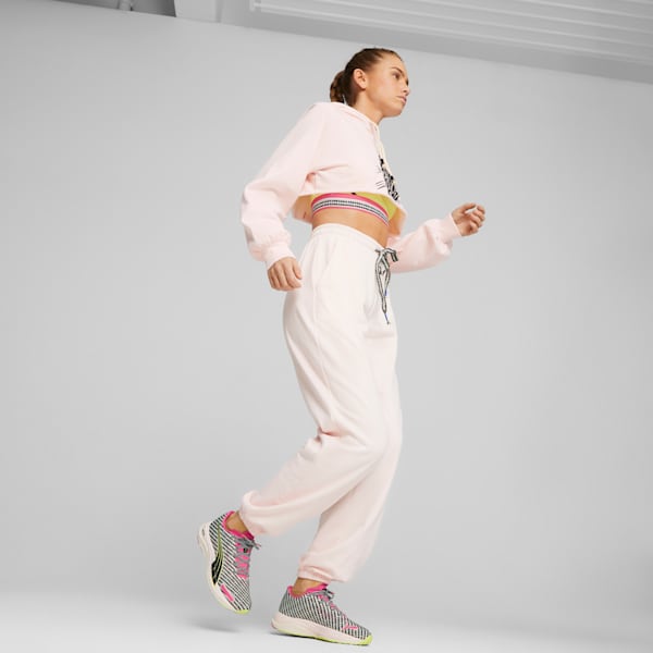 PUMA x lemlem Velocity NITRO 2 Running Shoes Women, Ghost Pepper-PUMA Black-Pink Glimmer, large-ZAF