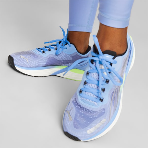 Zapatillas de running para mujer Run XX Nitro WNS, Elektro Purple-Fizzy Lime-PUMA Silver, large-ARG