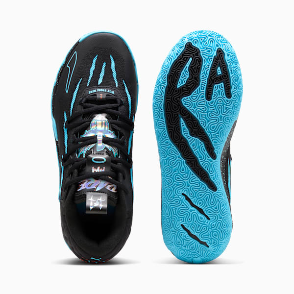 Tenis de básquetbol para hombre PUMA x LAMELO BALL MB.03 Blue Hive, PUMA Black-Bright Aqua, large-MEX