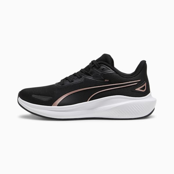 Skyrocket Lite Running Shoes Unisex, PUMA Black-PUMA White-Rose Gold, large-ZAF