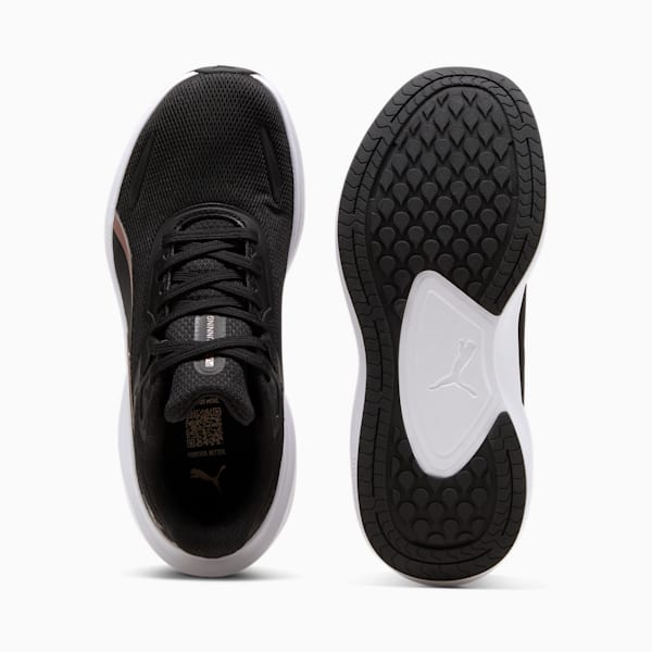 Skyrocket Lite Running Shoes Unisex, PUMA Black-PUMA White-Rose Gold, large-ZAF