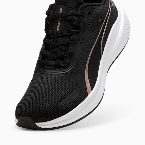 Skyrocket Lite Running Shoes Unisex, PUMA Black-PUMA White-Rose Gold, large-ZAF