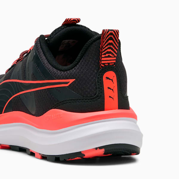 Reflect Lite Trail Running Shoes, PUMA Black-Glowing Red, large-ZAF