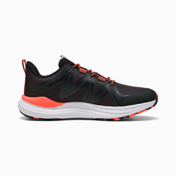 Reflect Lite Trail Running Shoes, PUMA Black-Glowing Red, large-ZAF