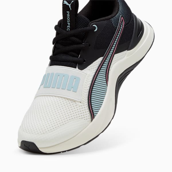 Tenis de entrenamiento Prospect, Warm White-PUMA Black-Turquoise Surf-Fast Pink, large-MEX