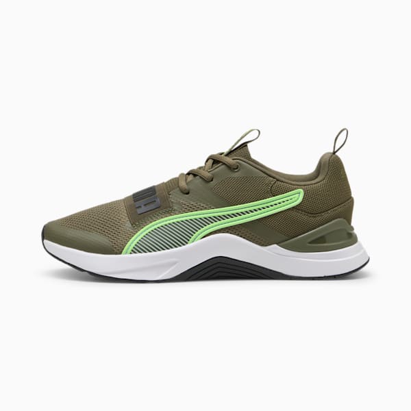 Prospect Training Shoes, Loden Green-PUMA Black-Green Glare, large-ZAF