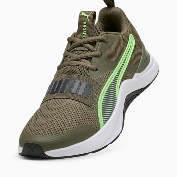 Prospect Training Shoes, Loden Green-PUMA Black-Green Glare, large-ZAF