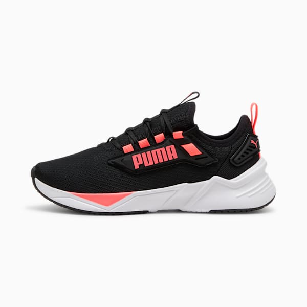 Retaliate 3 Running Shoes Unisex, PUMA Black-PUMA White-Sunset Glow, large-MEX