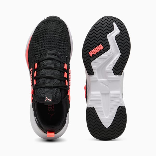 Retaliate 3 Running Shoes Unisex, PUMA Black-PUMA White-Sunset Glow, large-MEX