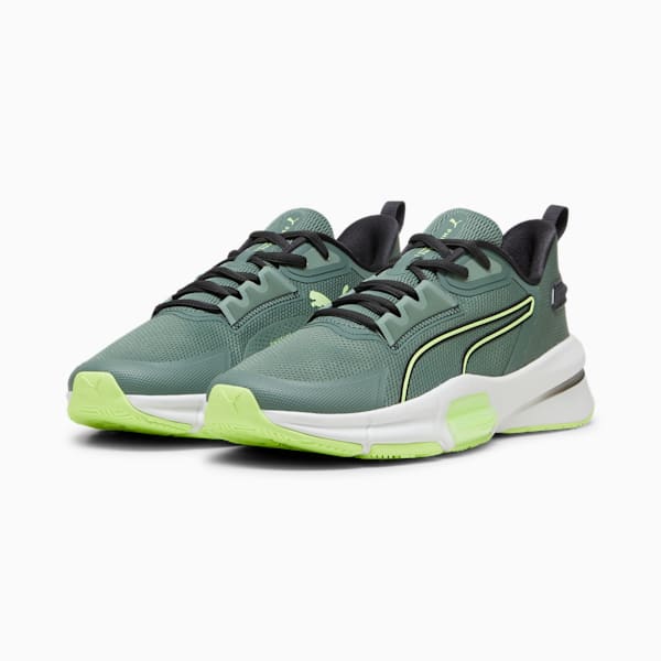 PWRFrame TR 3 Men's Training Shoes, Eucalyptus-Fizzy Apple-PUMA White, large-ZAF