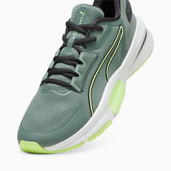 PWRFrame TR 3 Men's Training Shoes, Eucalyptus-Fizzy Apple-PUMA White, large-ZAF