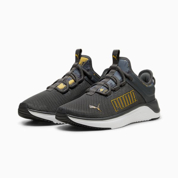 SOFTRIDE Astro Slip MetaCamo Running Shoes, Shadow Gray-Yellow Sizzle-PUMA White-PUMA Black, large-ZAF