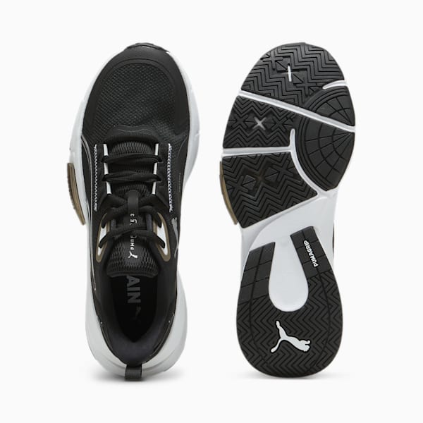 Zapatillas de training PWRFrame TR 3 para mujer, PUMA Black-PUMA Silver-PUMA White, large-ARG