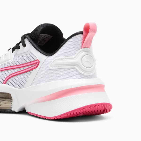 Zapatillas de training PWRFrame TR 3 para mujer, PUMA White-Garnet Rose-Fast Pink, large-ARG