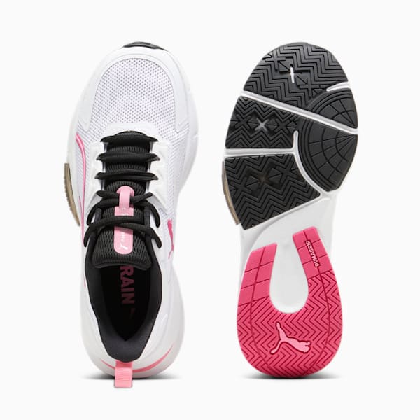 Zapatillas de training PWRFrame TR 3 para mujer, PUMA White-Garnet Rose-Fast Pink, large-ARG