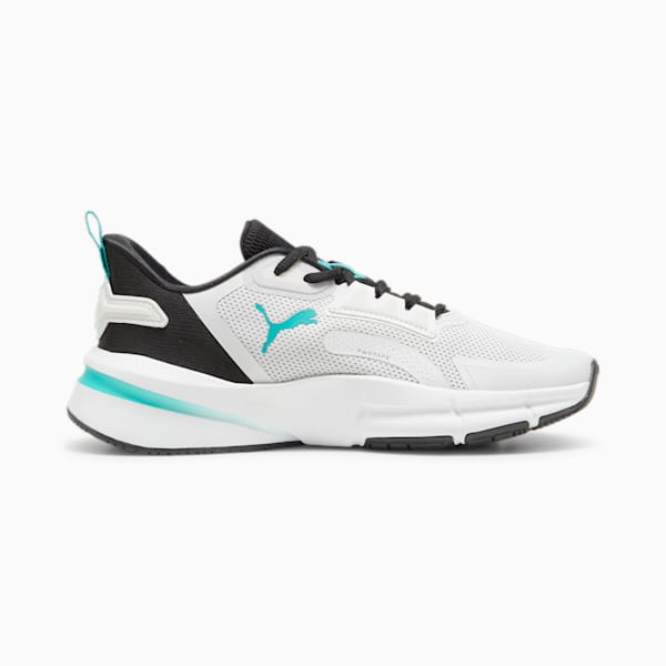 Zapatillas de training PWRFrame TR 3 para mujer, Feather Gray-PUMA Black-Sparkling Green, large-ARG