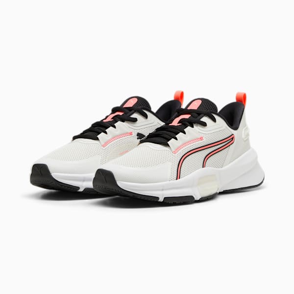 Zapatillas de training PWRFrame TR 3 para mujer, Vapor Gray-PUMA Black-Sunset Glow, large-ARG