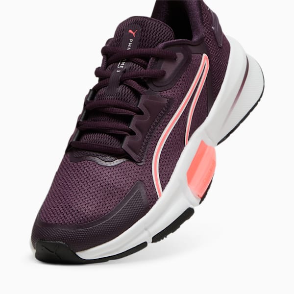 Zapatillas de training PWRFrame TR 3 para mujer, Midnight Plum-Vapor Gray-Sunset Glow, large-ARG