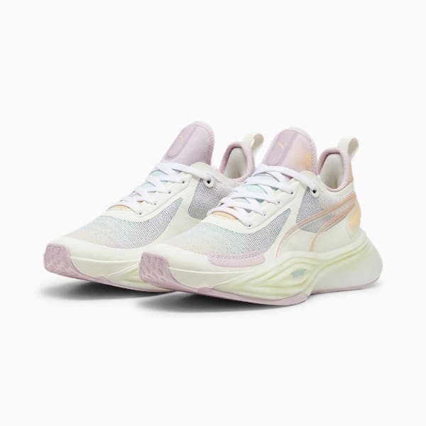 Zapatillas de training para mujer PWR NITRO SQD, Warm White-Grape Mist-Peach Fizz, large-ARG