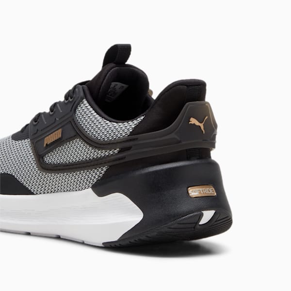 SOFTRIDE Symmetry Running Shoes, PUMA Black-PUMA Gold-PUMA White, large-ZAF