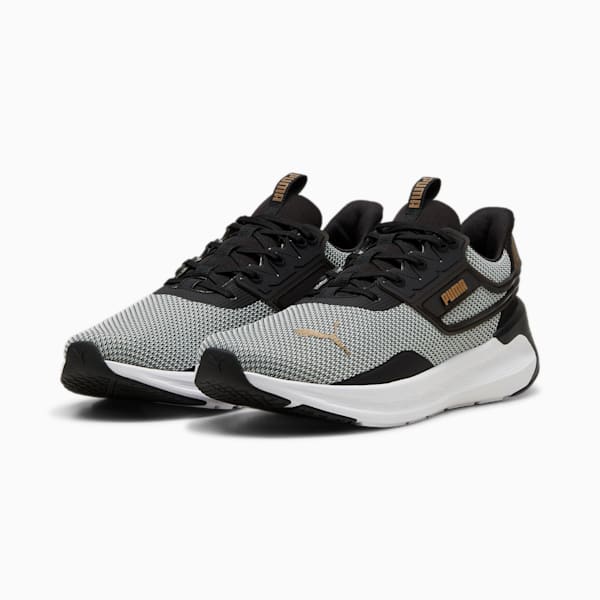 SOFTRIDE Symmetry Running Shoes, PUMA Black-PUMA Gold-PUMA White, large-ZAF