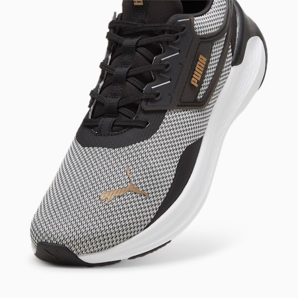 SOFTRIDE Symmetry Running Shoes, PUMA Black-PUMA Gold-PUMA White, large-ZAF