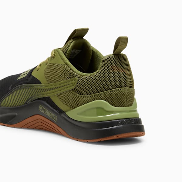 Prospect Neo Force Training Shoes, PUMA Black-Olive Green-Teak, large-ZAF