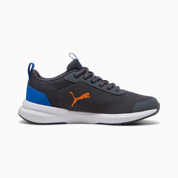 Kruz Profoam Youth Shoes, Galactic Gray-PUMA Team Royal-Orange Glo, large-ZAF