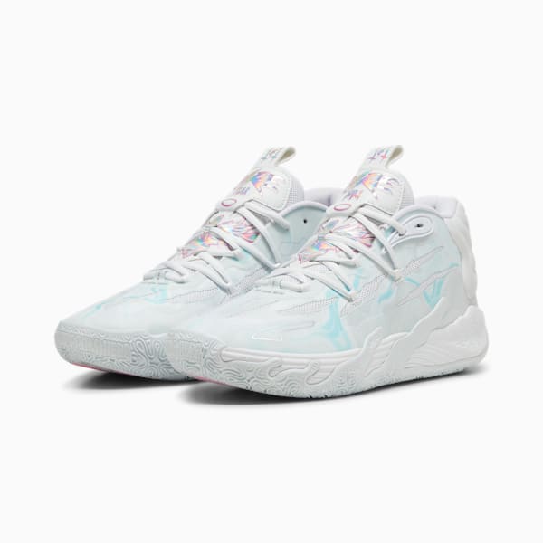 Zapatillas de basketball MB.03 Iridescent, PUMA White-Dewdrop, large-ARG